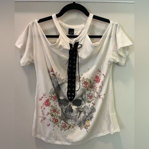 The Classic White Skull Graphic Tee